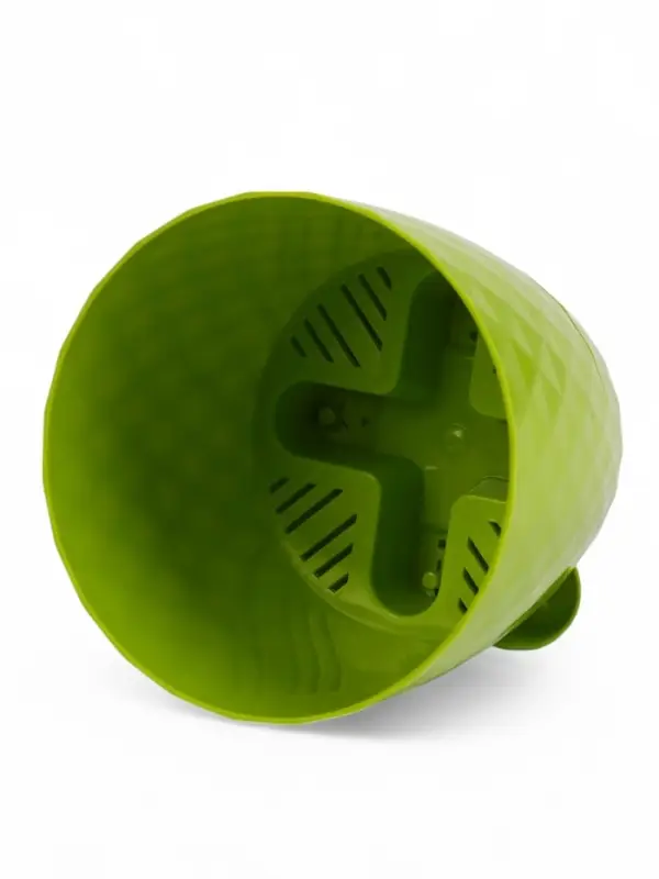 Кашпо с прикорневым поливом  Кашпо с прикорневым поливом "Румба" 1 л, D13,5 см, h-12 см, цвет киви