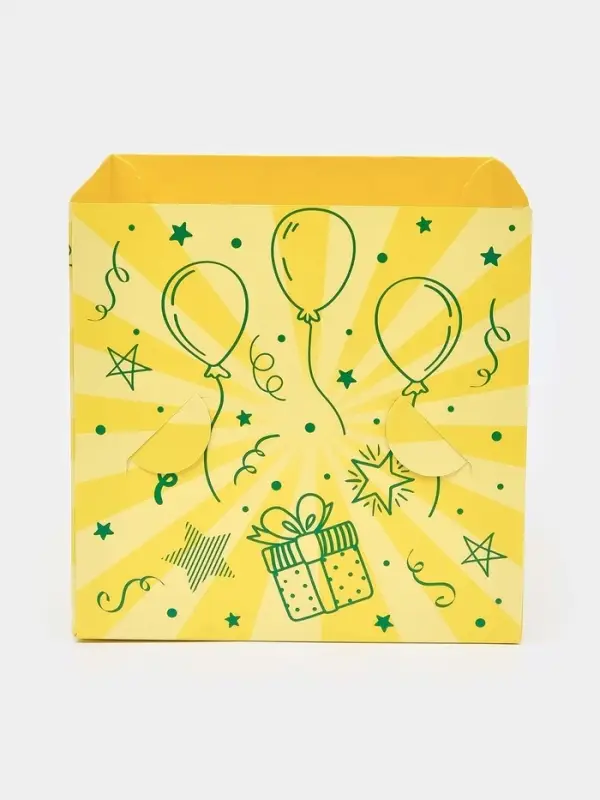 Бум-коробка подарочная с бабочками &laquo;Тебе подарочек&raquo;, 12 х 12 х 12 см