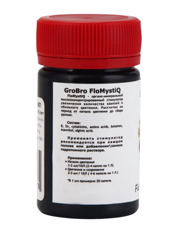 Удобрение для гидропоники  Удобрение для гидропоники "GroBro" FloMystiQ, 50мл