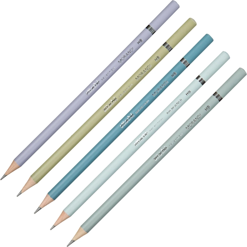 Карандаш чернографитный Morandi HB круглый б/ласт в асс