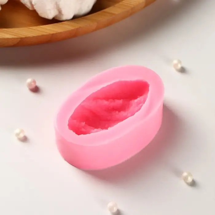 Молд «Батон», силикон, 6×4×2 см, цвет розовый