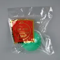 Ёлочный шар &laquo;Зимний узор зелёный&raquo;, d=5 см, 1 LED, от батареек AG13&times;3, свечение тёплое белое