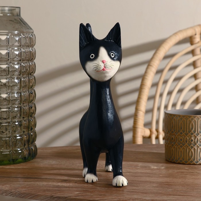 Сувенир дерево Сувенир дерево "Кошечка" чёрная 15х27х7 см