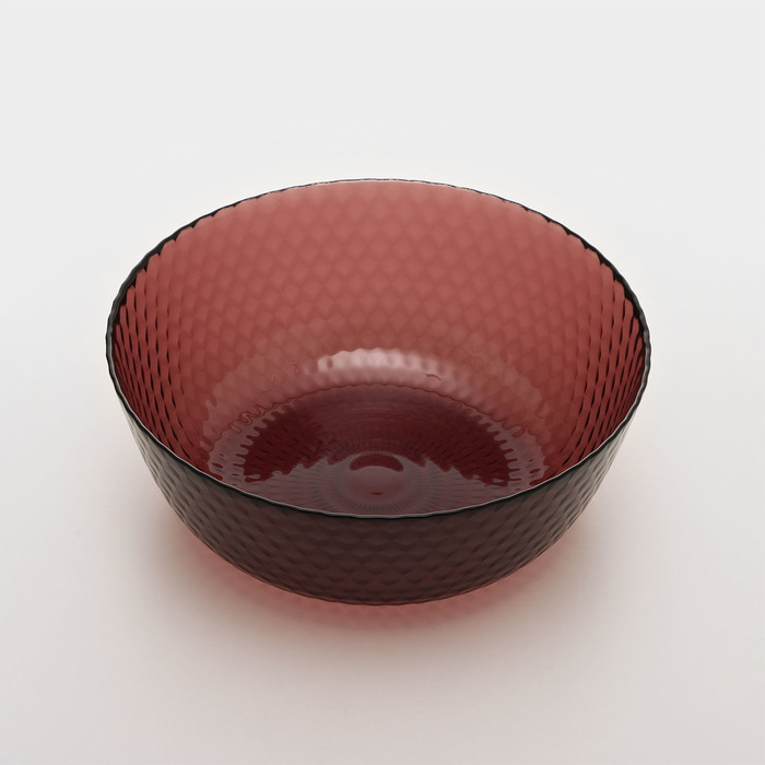 Салатник стеклянный «Идиллия», d=23 см, цвет лилак