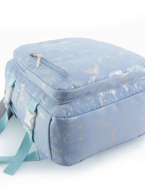 Рюкзак школьный на молнии, с отделами, карманами, размер 29&times;11&times;40 см, голубой