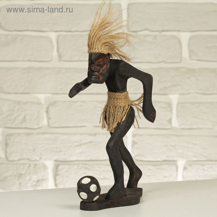 Сувенир «Абориген-футболист», 8×12×21 см, дерево Сувенир «Абориген-футболист», 8×12×21 см, дерево