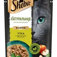 Влажный корм Sheba Natures для кошек, пауч, утка/яблочное рагу, 75 г