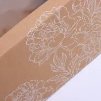 Коробка подарочная складная с PVC-окном, упаковка, «Цветы », 16 х 35 х 12 см