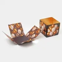 Бум-коробка подарочная с бабочками &laquo;Поздравляю&raquo;, 12 х 12 х 12 см