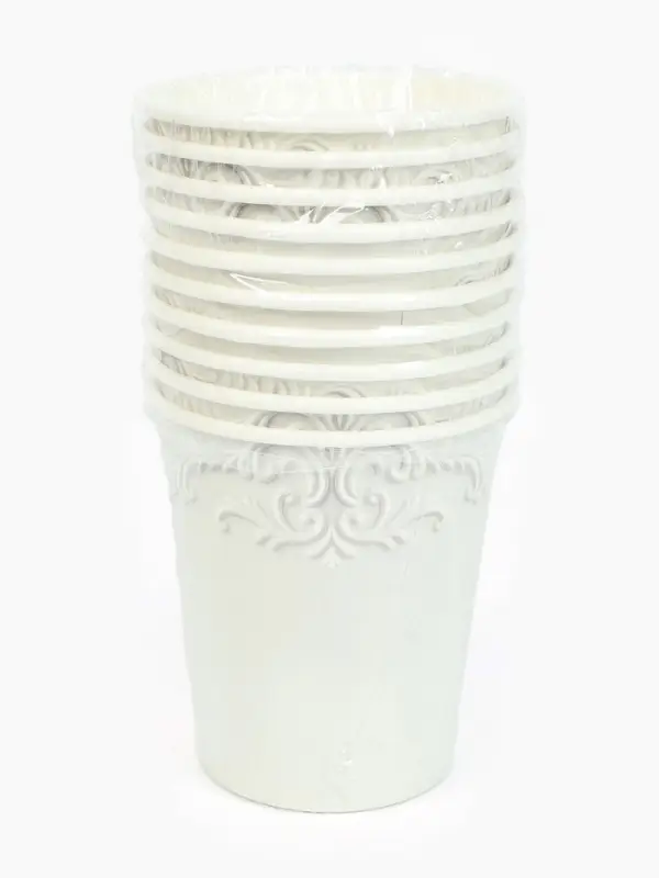 Стакан одноразовый бумажный «Керамика, узоры», 250 мл