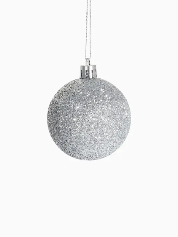 Ёлочные игрушки &laquo;Авива&raquo;, шары новогодние, d=6 см, набор 9 шт., серебро