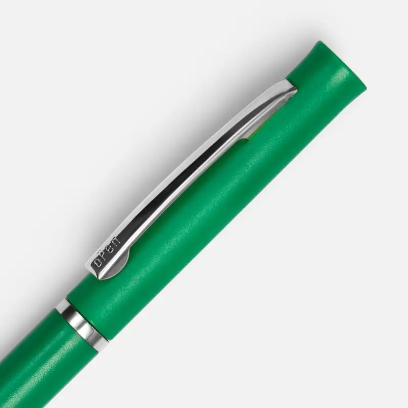 Ручка шариковая Euro Chrome, зеленая Ручка шариковая Euro Chrome, зеленая