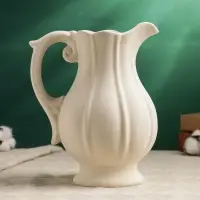 Ваза для цветов &laquo;Кувшинчик&raquo;, 22&times;17 см, керамика, бежевая