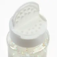 Конфетти &laquo;Шестиугольники&raquo; белые, голография, 0.1 см, 90 г