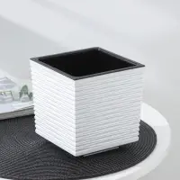 Кашпо со вставкой «Стиль», 1,5 л, цвет мрамор Кашпо со вставкой «Стиль», 1,5 л, цвет мрамор