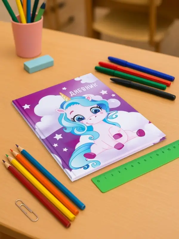 Дневник школьный для 1-4 классов, &laquo;Единорог 1&raquo;, твёрдая обложка 7БЦ, глянцевая ламинация, 48 листов