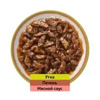 Влажный корм Whiskas «Аппетитный микс» для кошек, с уткой и печенью в мясном соусе, 75г