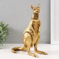 Фигурка полистоун &laquo;Золотой кенгуру&raquo;, 19.5&times;19.5&times;24.5 см