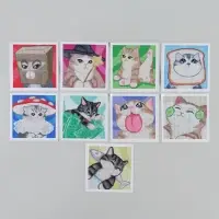 Алмазная мозаика &laquo;Котики&raquo;, набор 9 в 1