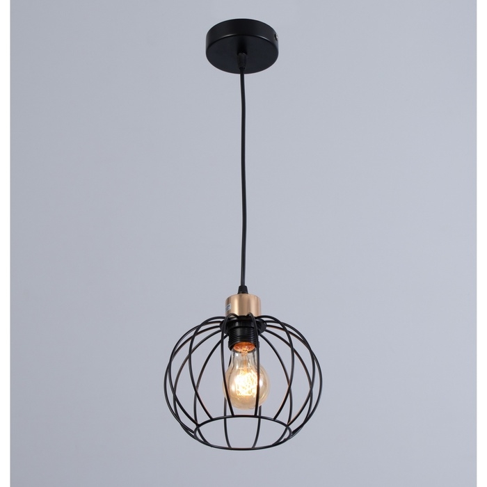 Люстра Люстра "Контур" 1х60Вт Е27 Чёрный 20х20х22(90)см