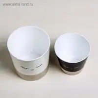 Набор кашпо для цветов 2 в 1 «Мордочки», 0,8 и 1,6 л, 11 х 12 и 14 х 14 см Набор кашпо для цветов 2 в 1 «Мордочки», 0,8 и 1,6 л, 11 х 12 и 14 х 14 см