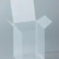 Складная прозрачная коробка из PVC, для упаковки подарков, 8&times;8&times;12 см