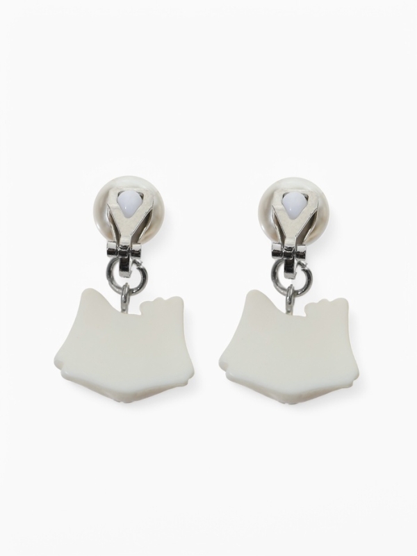 Серьги-клипсы детские  Серьги-клипсы детские "Выбражулька" лиса с жемчужиной, цветные