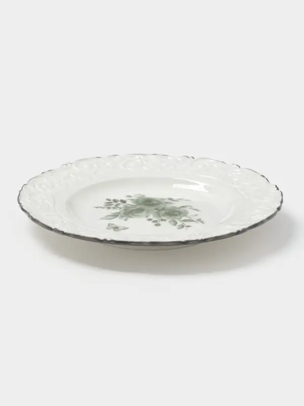 Тарелка десертная WY Floral Laceware, d=20 см, фарфор, белая Тарелка десертная WY Floral Laceware, d=20 см, фарфор, белая