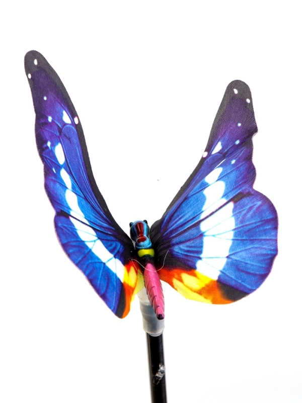 Штекер с подсветкой  Штекер с подсветкой "Бабочка Адриа" синяя, 12х70см