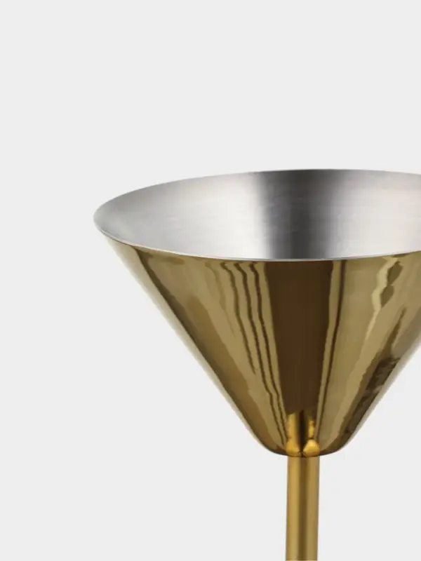 Бокал для мартини &laquo;Золото&raquo;, 11&times;11&times;17.5 см, нержавеющая сталь