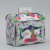 Коробка Новогодняя подарочная "Серебро" 22 х 19,5 х 13,5 см Коробка Новогодняя подарочная "Серебро" 22 х 19,5 х 13,5 см