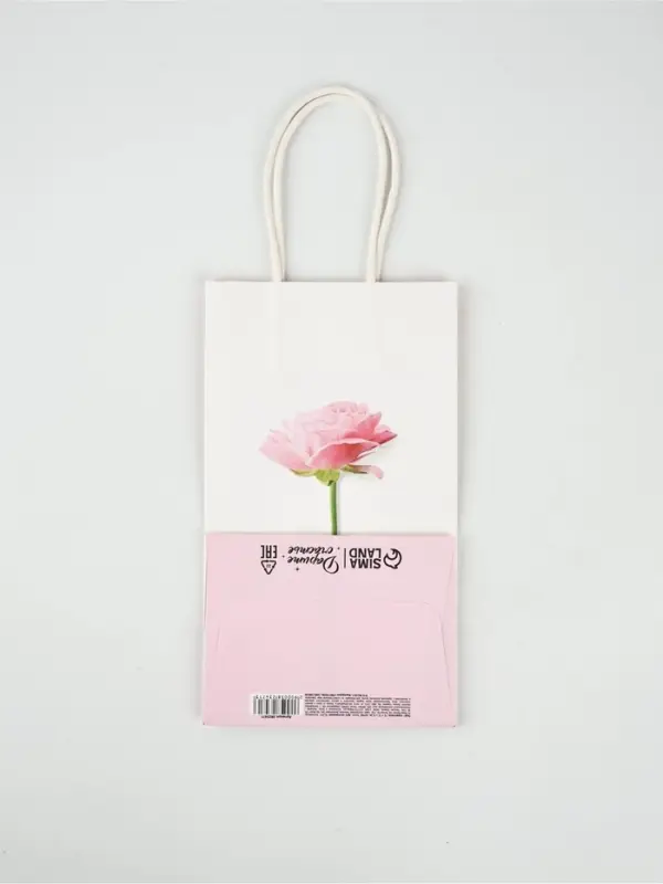 Пакет подарочный крафт, упаковка, &laquo;Be happy&raquo;, 12&times;21&times;9 см