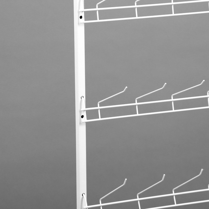 Стойка прикассовая основа 64 см, с 6-штыревой гребенкой, цвет белый Стойка прикассовая основа 64 см, с 6-штыревой гребенкой, цвет белый