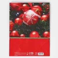 Пакет подарочный новогодний ламинированный &laquo;Ёлочные игрушки&raquo;, MS 18 х 23 х 8 см