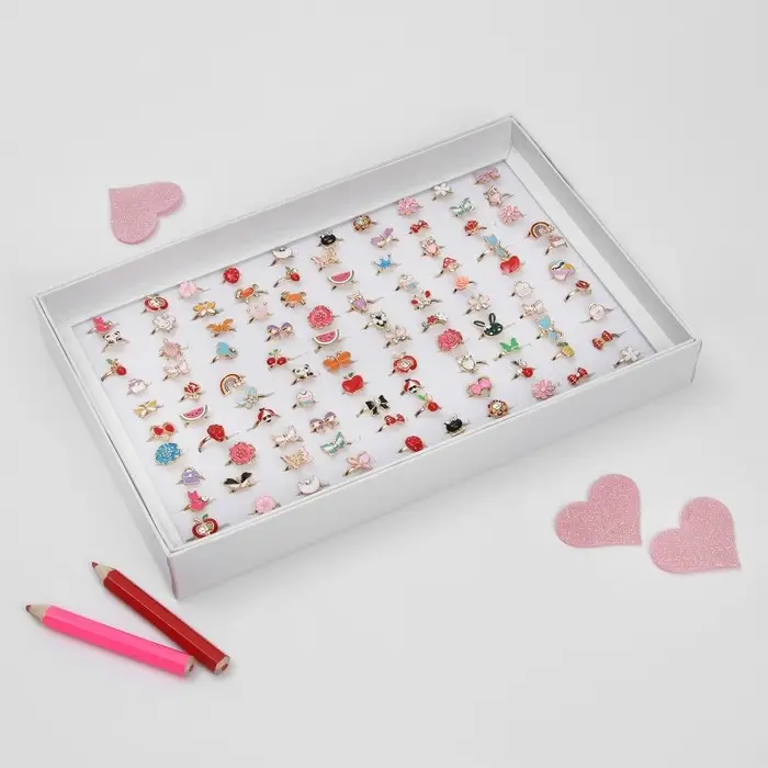 Кольцо детское Выбражулька «Воображение», форма МИКС, цвет МИКС Кольцо детское Выбражулька «Воображение», форма МИКС, цвет МИКС