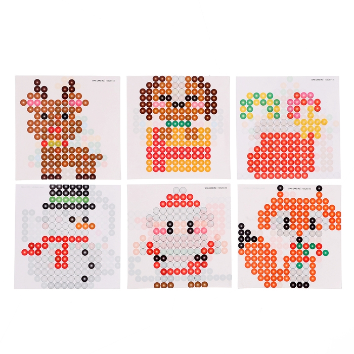 Аквамозаика «С Новым годом!», 2400 шариков, 24 фигурки Аквамозаика «С Новым годом!», 2400 шариков, 24 фигурки