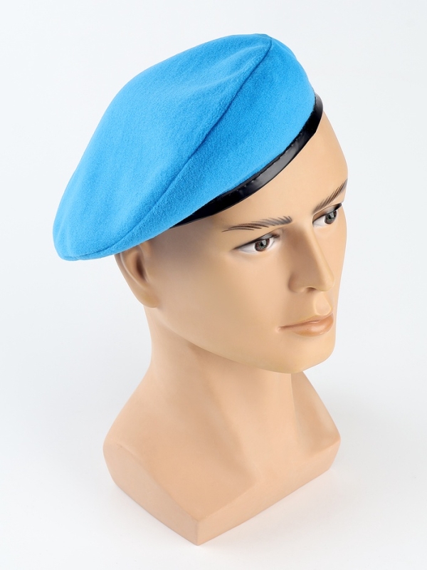 Берет военного, цвет голубой Берет военного, цвет голубой
