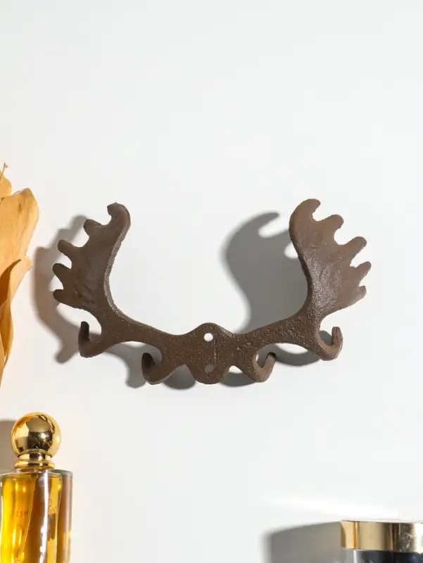 Крючки настенные &laquo;Лосиные рога&raquo;, ключница декоративная, чугун, 20&times;10.5&times;4 см