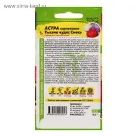 Семена цветов Астра «Тысяча чудес», карликовая, смесь, 0.15 г, «Семена Алтая»