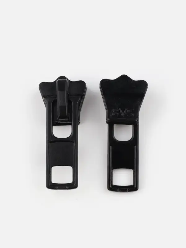 Бегунок для молнии &laquo;Трактор&raquo;, №8, набор 10 шт., чёрный