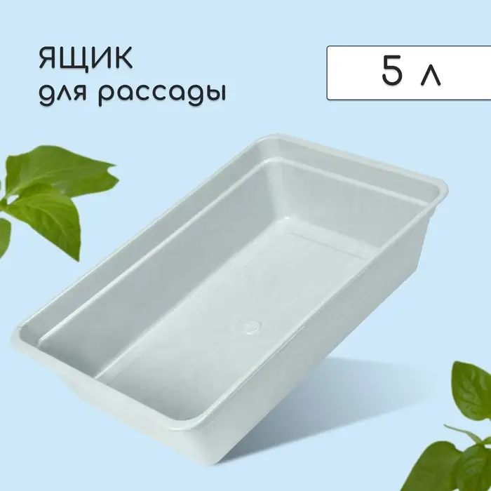 Ящик для рассады, 40&times;25&times;10 см, 5 л, пластик, МИКС, &laquo;Садовита 8&raquo;
