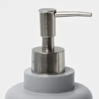 Аксессуары для ванной SAVANNA, 3 предмета, дозатор для мыла 390 мл, стакан 300 мл, мыльница, серые