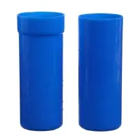 Пенал - тубус Calligrata, 40&times;195 мм, пластиковый, синий