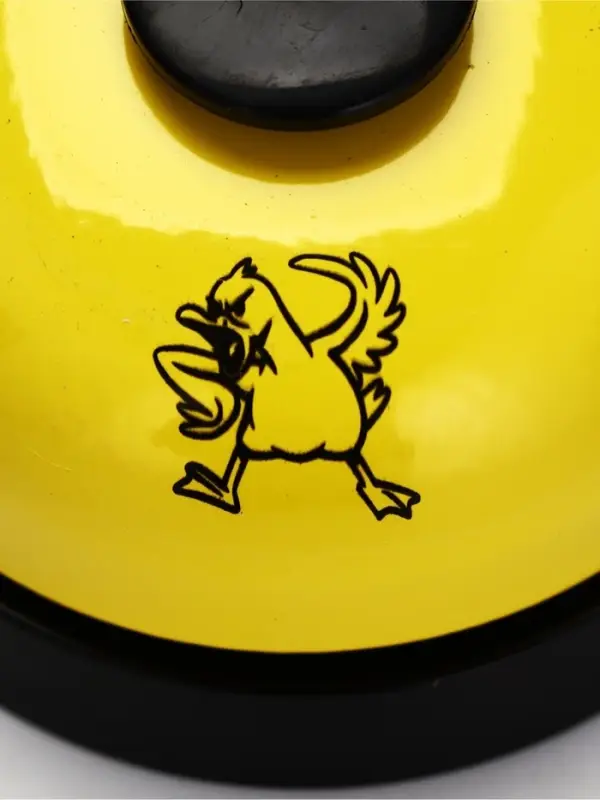 Звонок настольный "Утка", 7.2 х 4,8 см, желтый