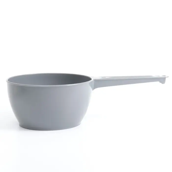 Ковш пластиковый для купания и мытья головы, детский банный ковшик, 1 л., серый