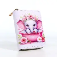 Кошелёк на молнии &laquo;Слоник&raquo;, белый