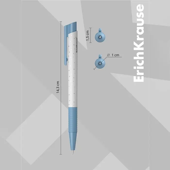 Ручка шариковая автоматическая ErichKrause Frozen Beauty Matic&Grip, узел 0.7 мм, чернила синие, резиновый держатель, тонкое письмо, корпус Soft Touch Ручка шариковая автоматическая ErichKrause Frozen Beauty Matic&Grip, узел 0.7 мм, чернила синие, резиновый держатель, тонкое письмо, корпус Soft Touch