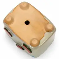 Декоративный горшок для цветов &laquo;Арбуз&raquo;, 10.5&times;7.5&times;8 см, керамический, Greengo