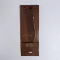 Пакет подарочный ламинированный под бутылку, упаковка, &laquo;Wood present&raquo;, 13&times;36&times;10 см
