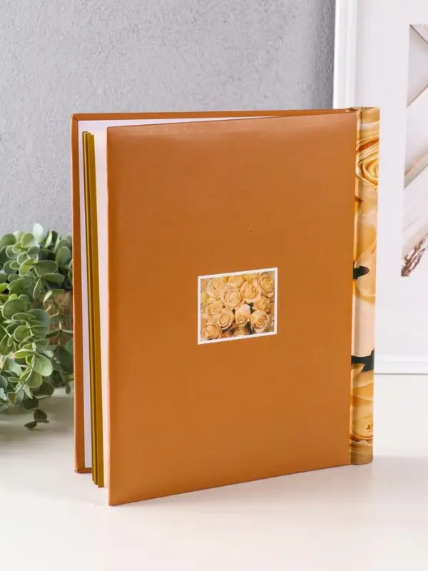 Фотоальбом 10 магнитных листов Фотоальбом 10 магнитных листов "Букет роз" 23X28см, пер-т внутр.спираль